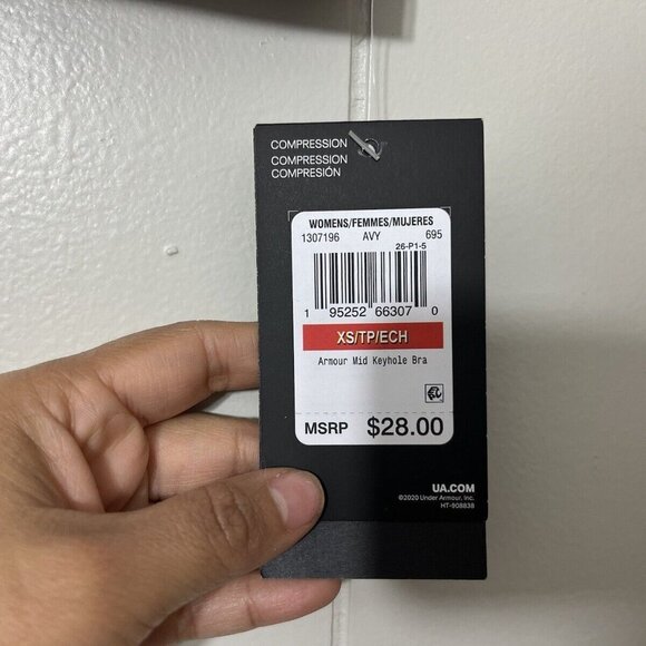 Under Armour Avy Sports Bra Size XS NWT - Picture 4 of 5